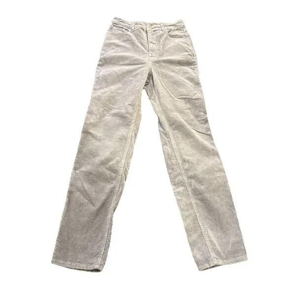 Divided Sz.4 Women's Corduroy Grey Pants 98% Cotton 2% Elastane NICE SOFT - Picture 2 of 12